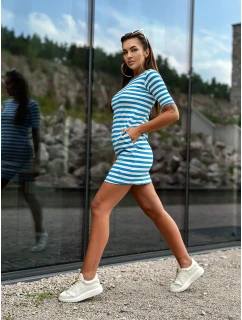 TW SK 2092 šaty.83P bílá a modrá