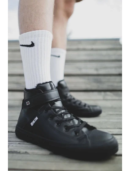 Pánské vysoké zateplené tenisky Big Star - černé Pánské vysoké zateplené tenisky Big Star - černé