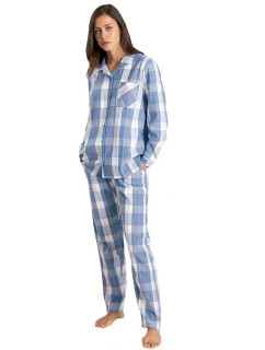 Dámské pyžamo model 18872723 Modrá s bílou - Muydemi