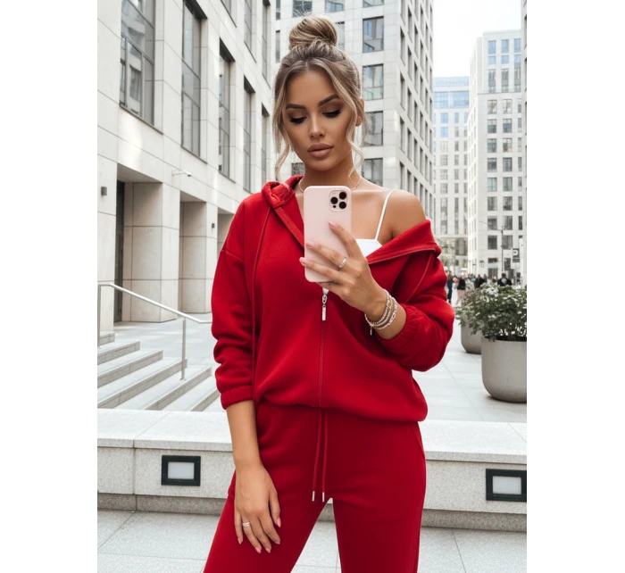 Dámská tepláková souprava AMILIA PREMIUM červená FashionStreet AY0742