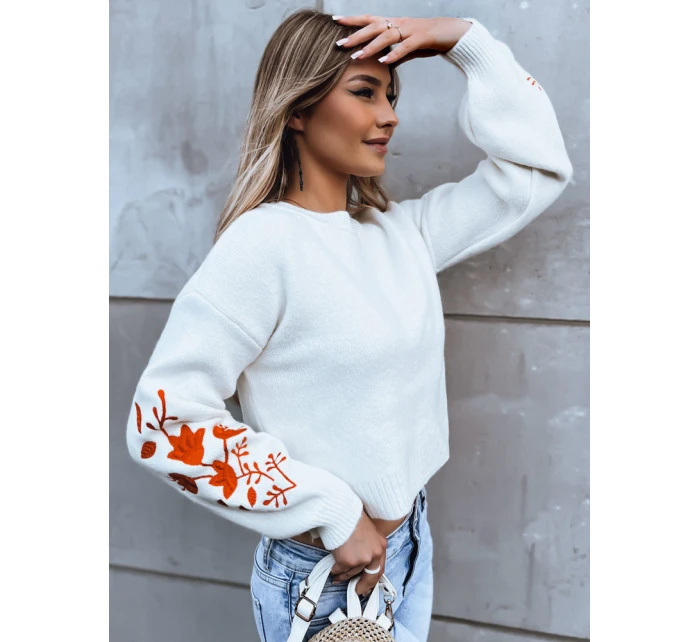 Dámský svetr white Dstreet model 21971128 - FashionStreet Dámský svetr white Dstreet model 21971128 - FashionStreet