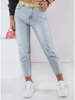 Dámské džínové kalhoty mom fit s páskem JEANMOMENT FashionStreet UY2358