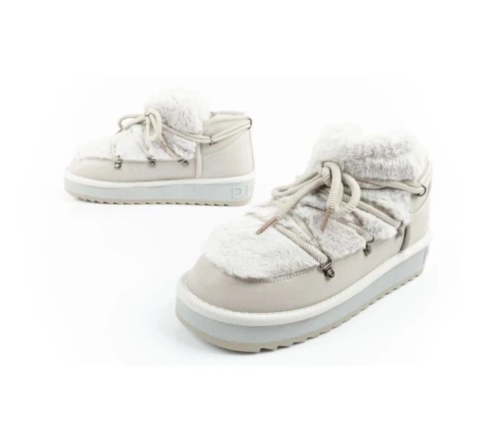 snow boots dámské zimní módní model 21394813 zateplené šedé dámské - D.Franklin