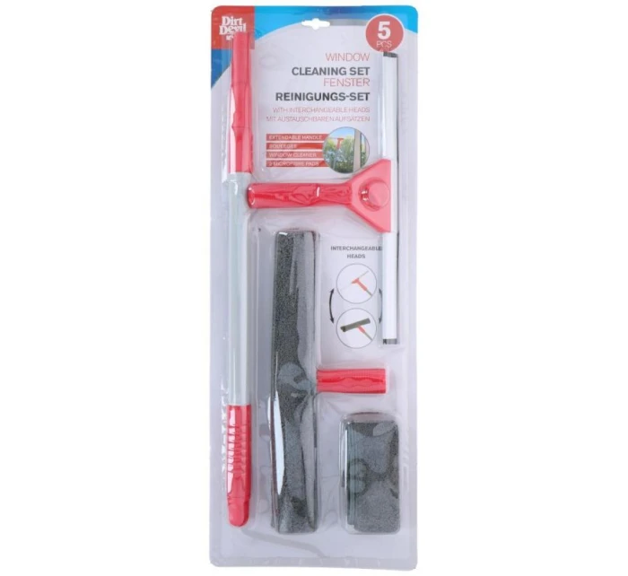 DIRT DEVIL Čistič oken a zrcadel 5 v 1 s teleskopickou rukojetí