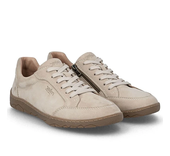 Pánské semišové béžové kožené polobotky Rieker 08300-62