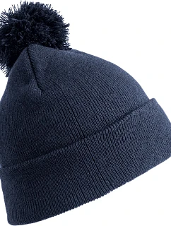 Result Headwear RC 028J Dětská pletená čepice s bambulí 28.028J navy