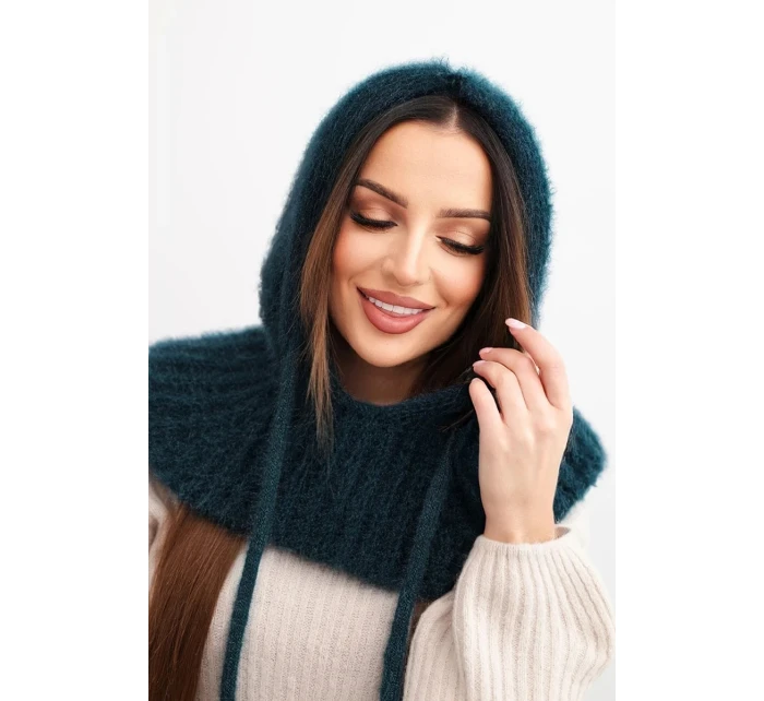 Dámská čepice s kapucí a jemným vzorem s model 21789274 - K-Fashion