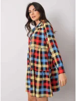 Sukienka DHJ SK model 19373340 czarno czerwony - FPrice Sukienka DHJ SK model 19373340 czarno czerwony - FPrice