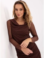 Sukienka MI SK model 21755277 brązowy - FPrice