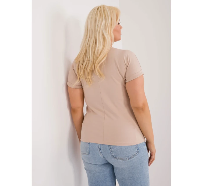 T shirt RV TS model 19920648 beżowy - FPrice