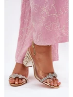 Sandály na podpatku model 213936 Step in style Sandály na podpatku model 213936 Step in style