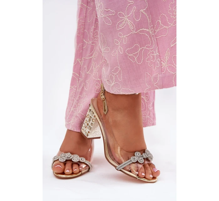 Sandály na podpatku model 213936 Step in style Sandály na podpatku model 213936 Step in style