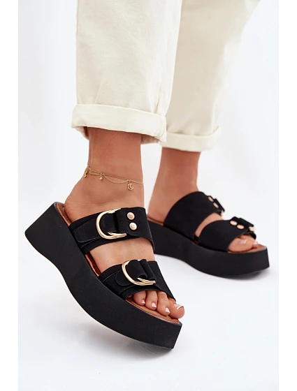 Klapky na platformě model 226359 Step in style