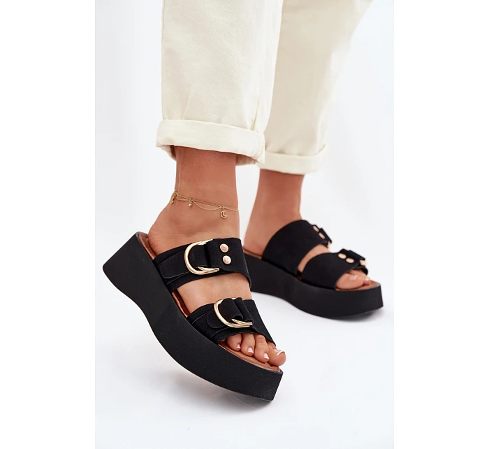 Klapky na platformě model 226359 Step in style