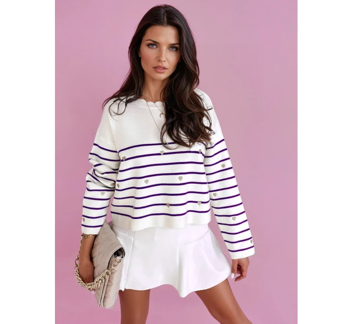 Dámský svetr fialový Dstreet model 21970680 - FashionStreet