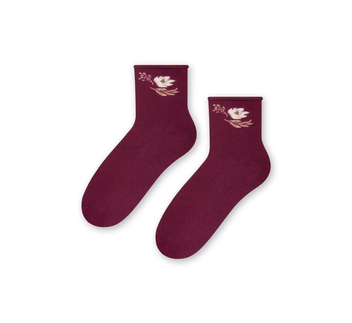 Vzorované netlačící ponožky Steven art.099 35-40