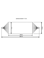 ZAHRADNÍ HOUPACÍ SÍŤ PRO 1 OSOBU 200X100CM S TYČÍ A STŘAPCI MIAMI ECRU