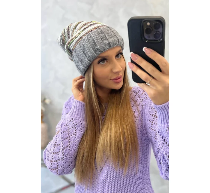 Dámská čepice Feba K330 tmavě šedá