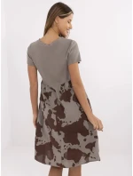 Sukienka DHJ SK model 21142065 ciemny bezowy - FPrice