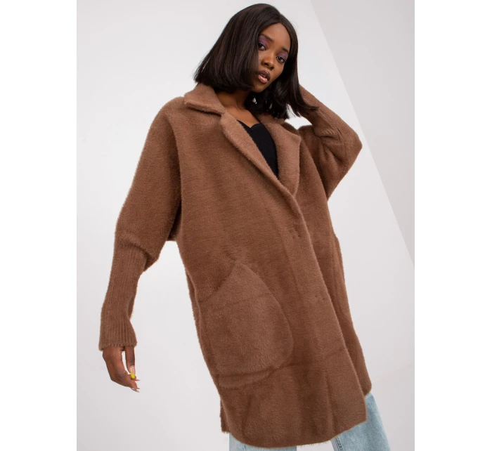 Dámský kabát MBM PL model 21321652 hnědý - FPrice Dámský kabát MBM PL model 21321652 hnědý - FPrice