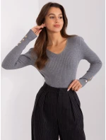 Sweter PM SW model 18969971 ciemny szary - FPrice Sweter PM SW model 18969971 ciemny szary - FPrice