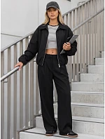Krótka kurtka damska przejściowa bez czarna model 22350772 - FashionStreet Krótka kurtka damska przejściowa bez czarna model 22350772 - FashionStreet