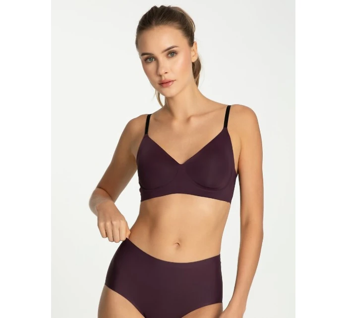 Julimex Simple T-Shirt Bra Dark Plum S-XL