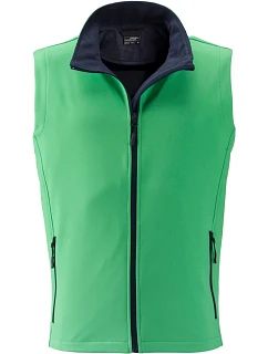 Daiber JN 1128 Pánská 2-vrstvá promo softshellová vesta 02.1128 green/navy