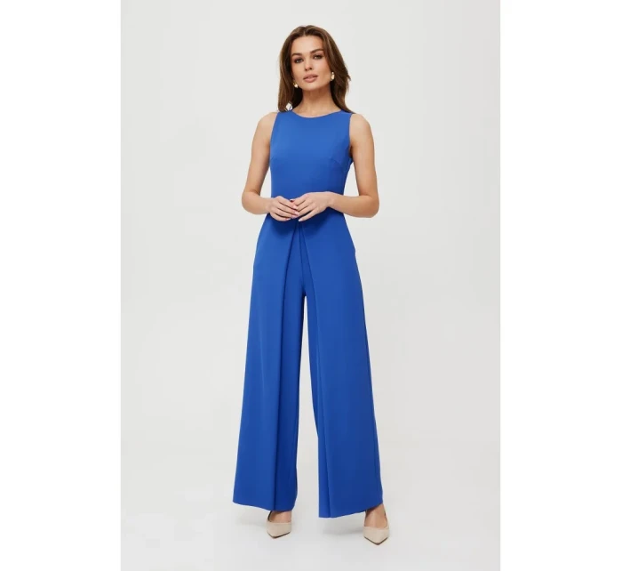 model 19678642 Kombinéza se širokými nohavicemi modrá - Makover