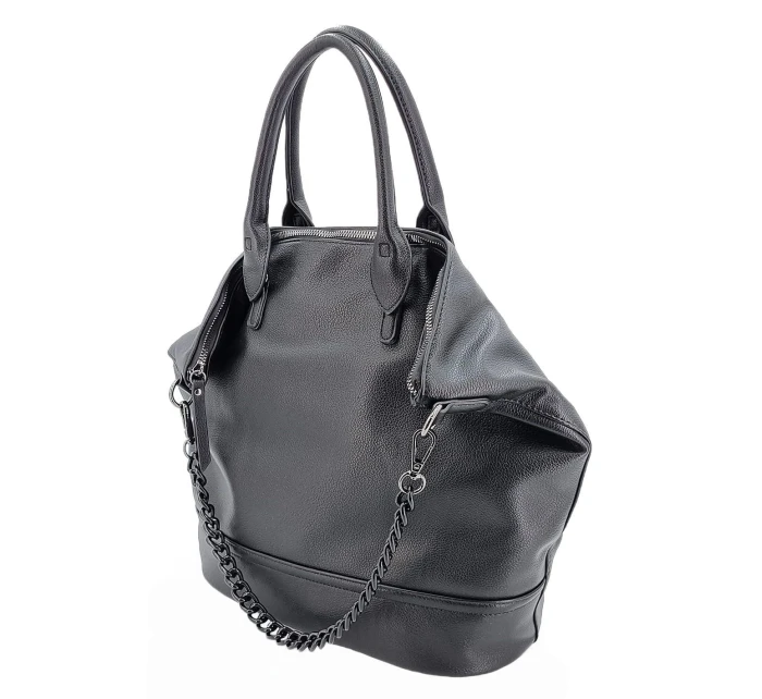 Moderní dámská shopperka černá 5V2QV - Vivian