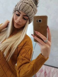 Čepice K165 tmavě béžová