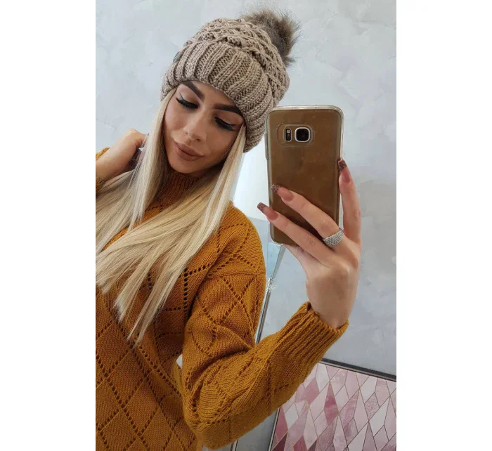 Čepice K165 tmavě béžová Čepice K165 tmavě béžová