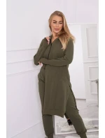 Sada mikin s delší stranou khaki barvy