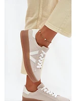 Dámské tenisky z přírodního semiše na platformě Vinceza Béžové Dámské tenisky z přírodního semiše na platformě Vinceza Béžové