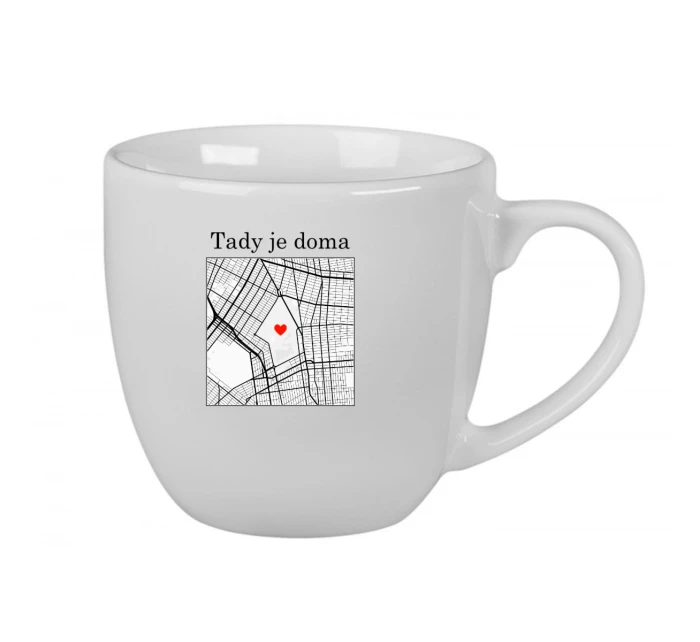 Personalizovaný keramický hrnek 400 ml s mapou 