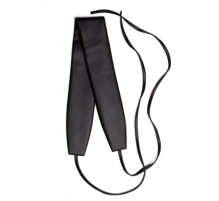 Dámský opasek z umělé kůže na zavazování M636 černý - MOE Dámský opasek z umělé kůže na zavazování M636 černý - MOE