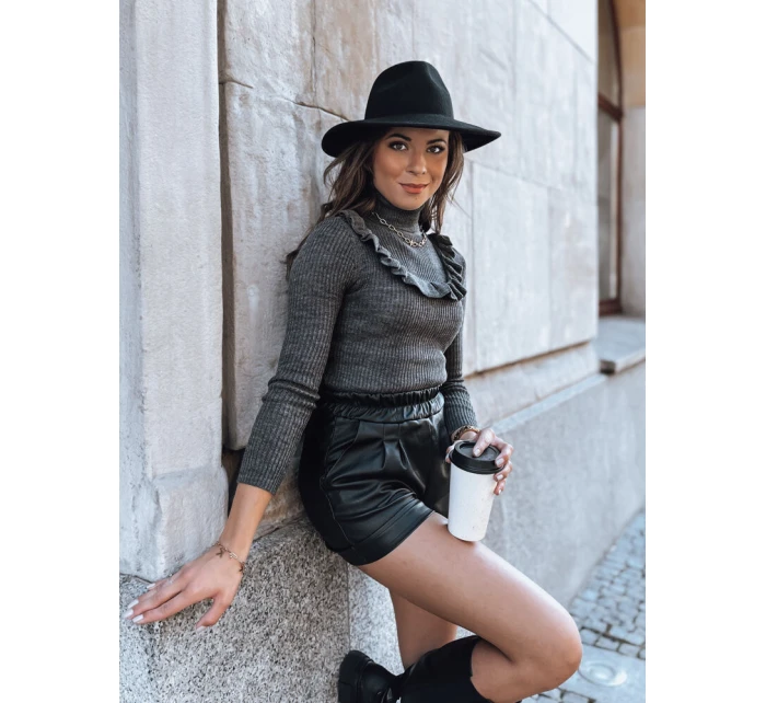 Dámský svetr NOAH tmavě šedý FashionStreet MY1404 Dámský svetr NOAH tmavě šedý FashionStreet MY1404