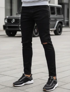 Pánské černé kalhoty FashionStreet UX3852