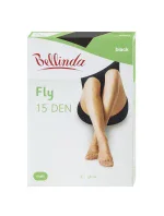 Jemné strečové punčochové kalhoty FLY PANTYHOSE 15 DEN - BELLINDA - černá