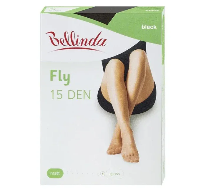 Jemné strečové punčochové kalhoty FLY PANTYHOSE 15 DEN - BELLINDA - černá
