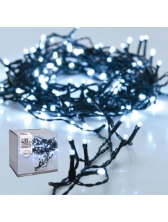 VÁNOČNÍ STROM SVĚTLA SVĚTELNÝ ŘETĚZ 480 VEDL STUDENÁ BÍLÁ