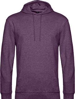 B&C #Hoodie Pánská mikina s kapucí 01.U03W heather purple