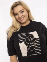 Bluzka RV BZ model 21072632 czarny - FPrice Bluzka RV BZ model 21072632 czarny - FPrice