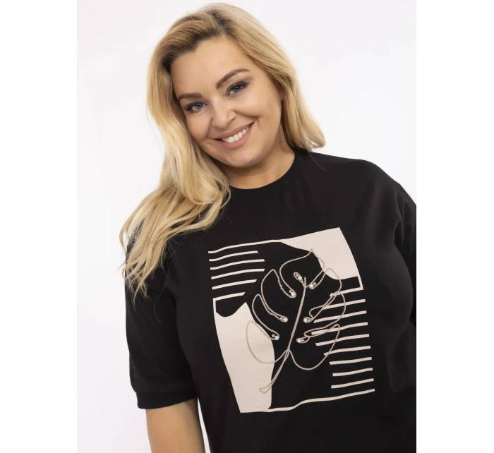 Bluzka RV BZ model 21072632 czarny - FPrice Bluzka RV BZ model 21072632 czarny - FPrice