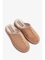 Domácí obuv Pantofle s výšivkou Dámské Inblu EY000028 Camel Domácí obuv Pantofle s výšivkou Dámské Inblu EY000028 Camel