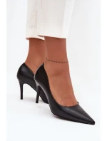 Dámské lodičky z eko kůže Sivana – černé Dámské lodičky z eko kůže Sivana – černé