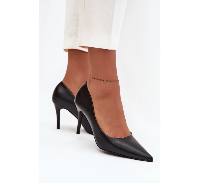 Dámské lodičky z eko kůže Sivana – černé Dámské lodičky z eko kůže Sivana – černé