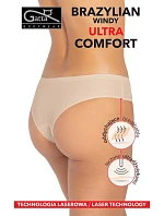 Dámské kalhotky brazilky 41670 Windy Ultra Comfort černé - Gatta