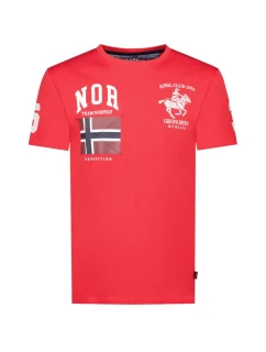 Pánské tričko model 21889944 Červená vzor - Geographical Norway