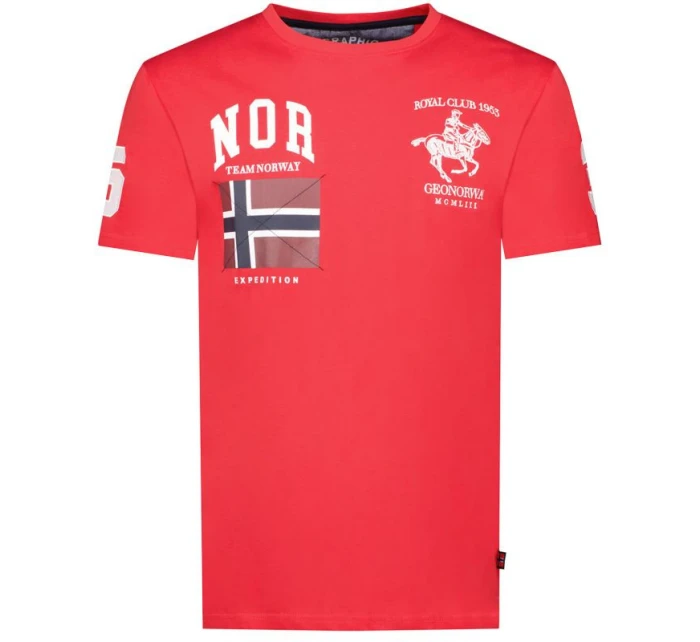 Pánské tričko model 21889944 Červená vzor - Geographical Norway